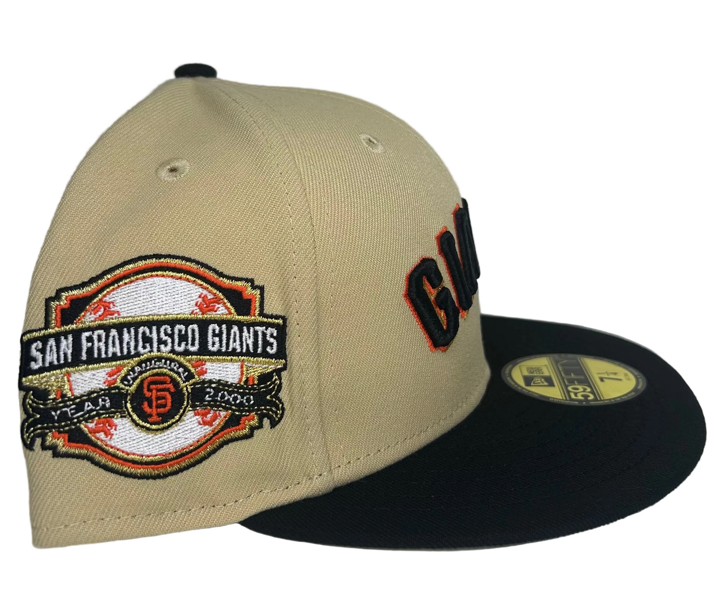 NEW ERA 59FIFTY TOOTHPICK PACK HC SAN FRANCISCO GIANTS 2000 INAUGURAL PATCH HAT.