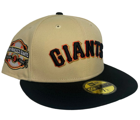 NEW ERA 59FIFTY TOOTHPICK PACK HC SAN FRANCISCO GIANTS 2000 INAUGURAL PATCH HAT.