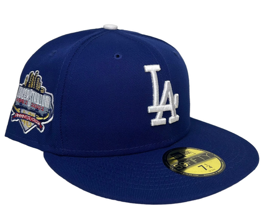 New Era 59FIFTY Los Angeles Dodgers HC Exclusive Fitted Hat featuring a special commemorative side patch.