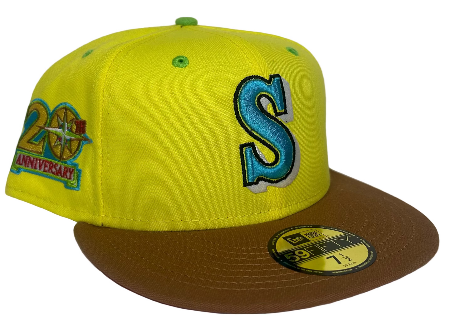 New Era Seattle Mariners SpongeBob Square Pants 59FIFTY fitted hat.