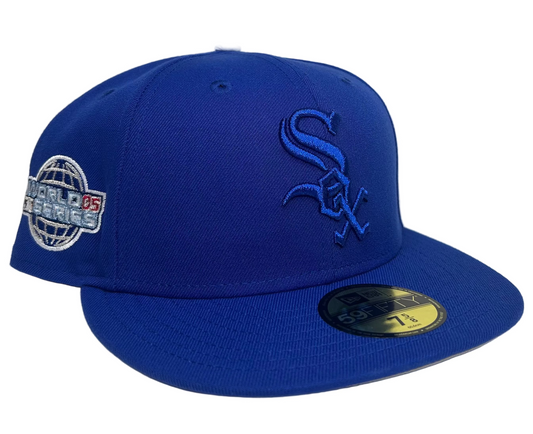 New Era 59Fifty Chicago White Sox fitted hat features a 2005 World Series side patch.
