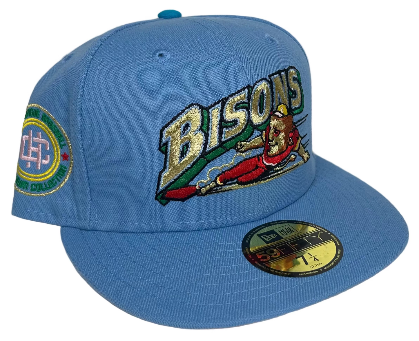 New Era 59FIFTY fitted hat features a special Buffalo Bisons "Lucky Charms" graphic from the Hometown Collection.