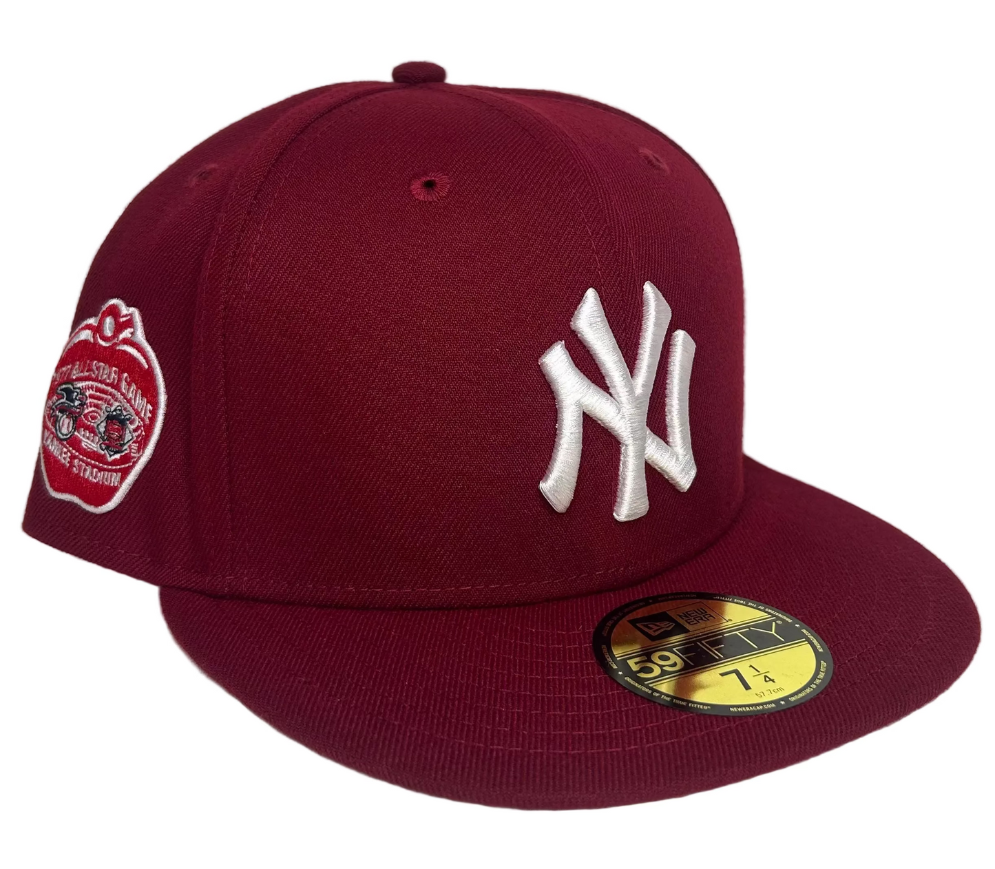 New Era 59Fifty fitted hat features a 1977 All-Star Game side patch and a white embroidered New York Yankees logo.
