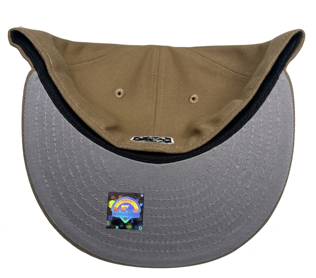 Shreveport Swamp Dragons New Era 59Fifty fitted hat features a stylized "S" logo embroidered in gold and black on the front.